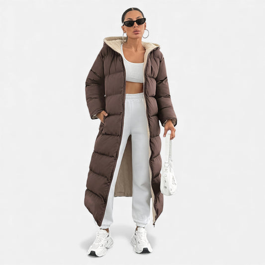 Women’s Long Hooded Puffer Coat - Samberule