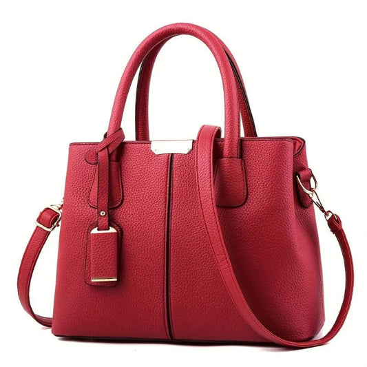 Martha - Vegan Leather Structured Handbag - Samberule