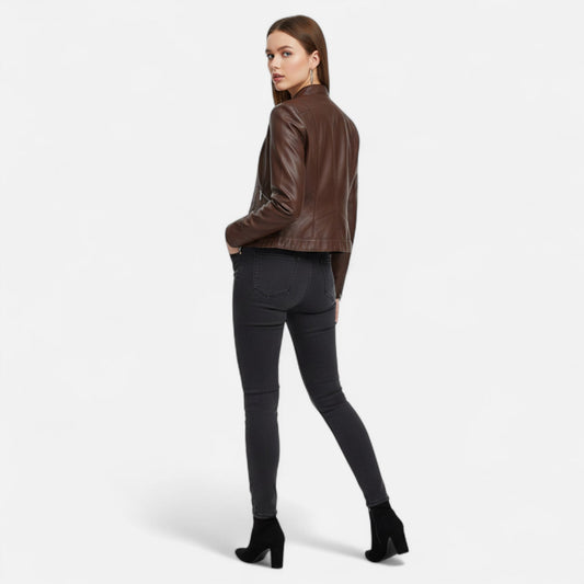 Women's Premium Leather Jacket - Samberule