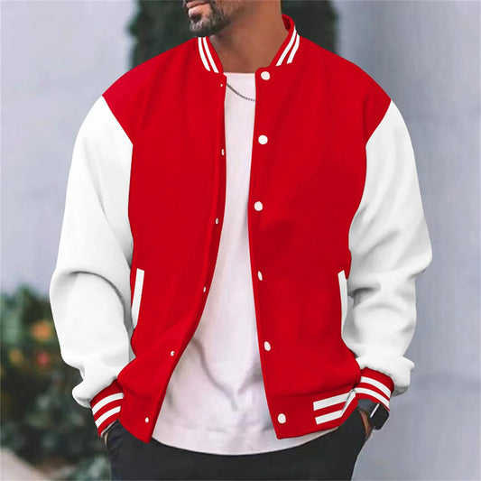 Timothy | Men’s Retro Letterman Style Varsity Jacket - Samberule