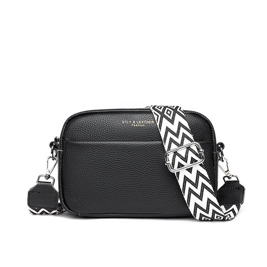Stella - Pebbled Leather Crossbody Bag - Samberule