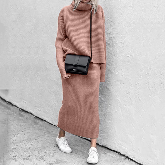 Natalie | Women’s Cozy Pullover and Skirt Set - Samberule