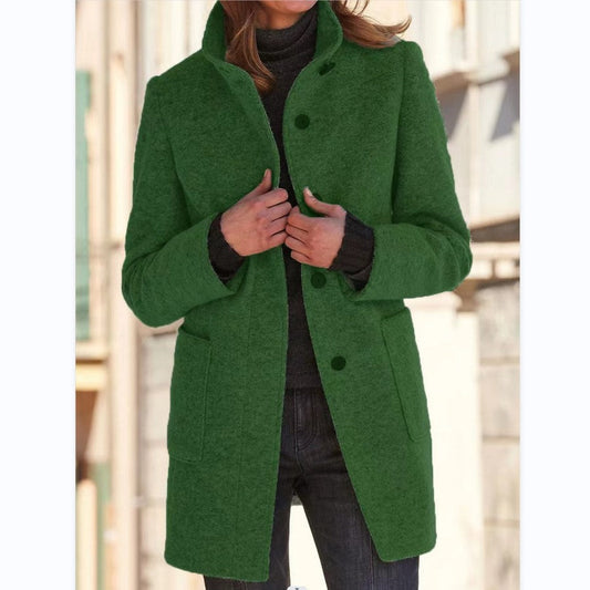 Clarisse | Refined Buttoned Coat with Timeless Style | Women