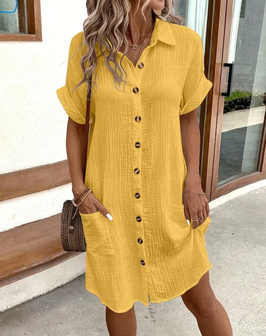 Serenity - Cotton Mini Dress - Samberule