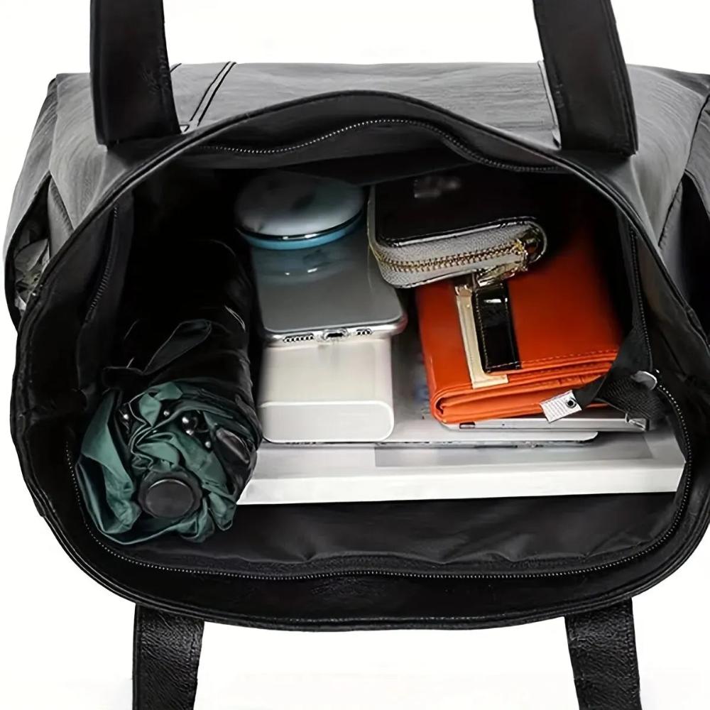 Debra - Vegan Leather Tote Bag - Samberule