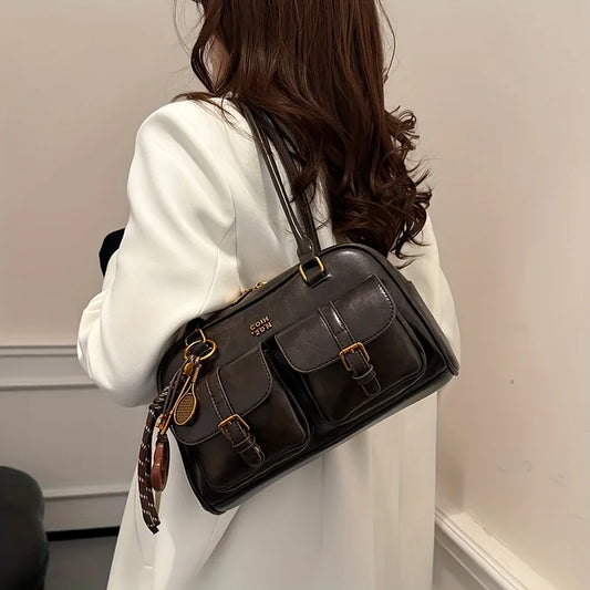 Katherine - Vegan Leather Shoulder Bag - Samberule