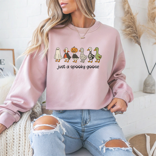 Spooky Goose Halloween Crewneck Sweatshirt - Samberule