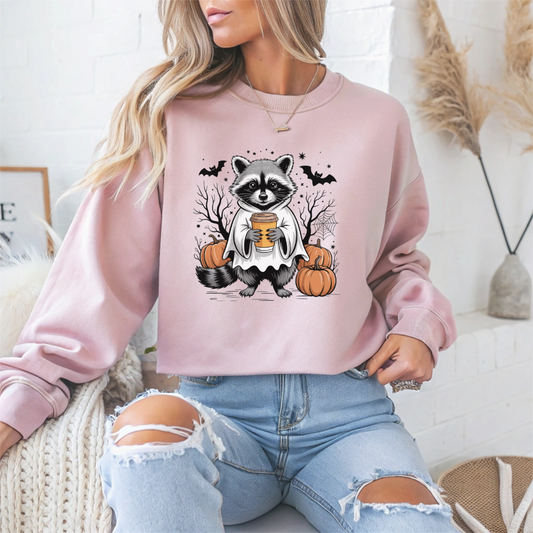 Raccoon Halloween Crewneck Sweatshirt - Samberule
