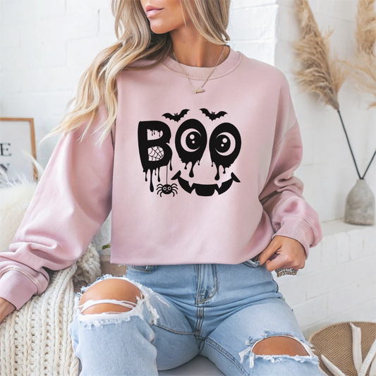 Halloween Boo Halloween Crewneck Sweatshirt - Samberule
