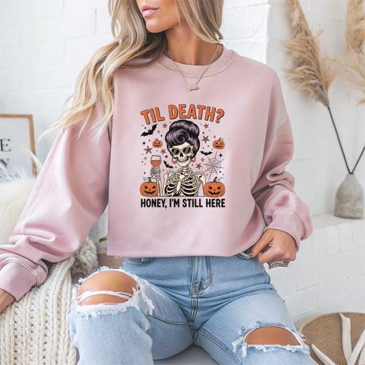 Spooky Vintage Style Halloween Crewneck Sweatshirt - Samberule