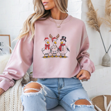 Festive Winter Snowmen Merry Christmas Crewneck Sweatshirt - Samberule