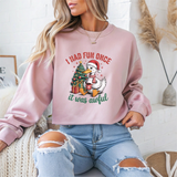I Had Fun Once It Was Awful Christmas Crewneck Sweatshirt - Samberule
