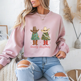 Howdy Cowboy Christmas Crewneck Sweatshirt - Samberule