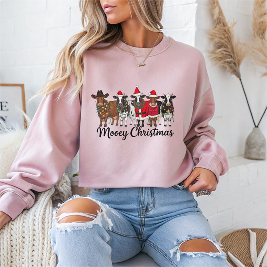 Mooey Christmas Crewneck Sweatshirt - Samberule