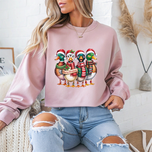 Festive Duck Christmas Crewneck Sweatshirt - Samberule