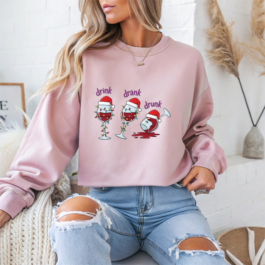 Drink Themed Christmas Crewneck Sweatshirt - Samberule