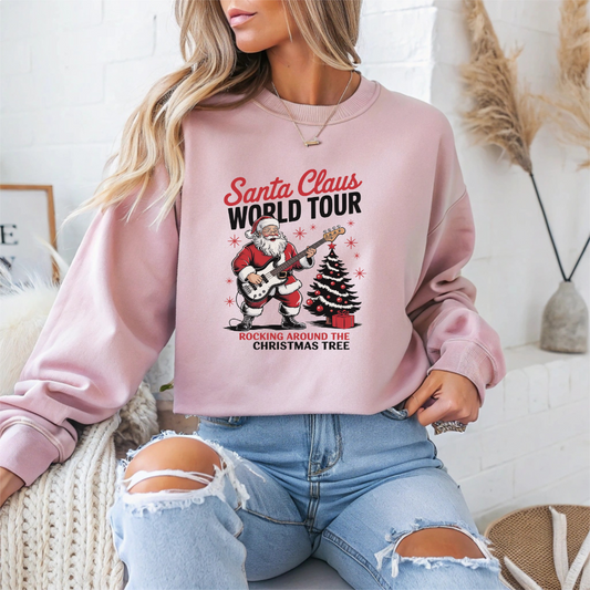 Santa Claus World Tour Christmas Crewneck Sweatshirt - Samberule