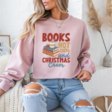 Books Hot Cocoa And Christmas Crewneck Sweatshirt - Samberule