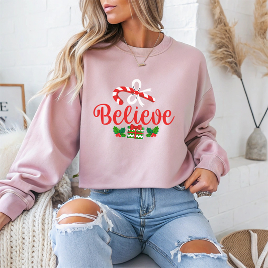 Believe Christmas Crewneck Sweatshirt