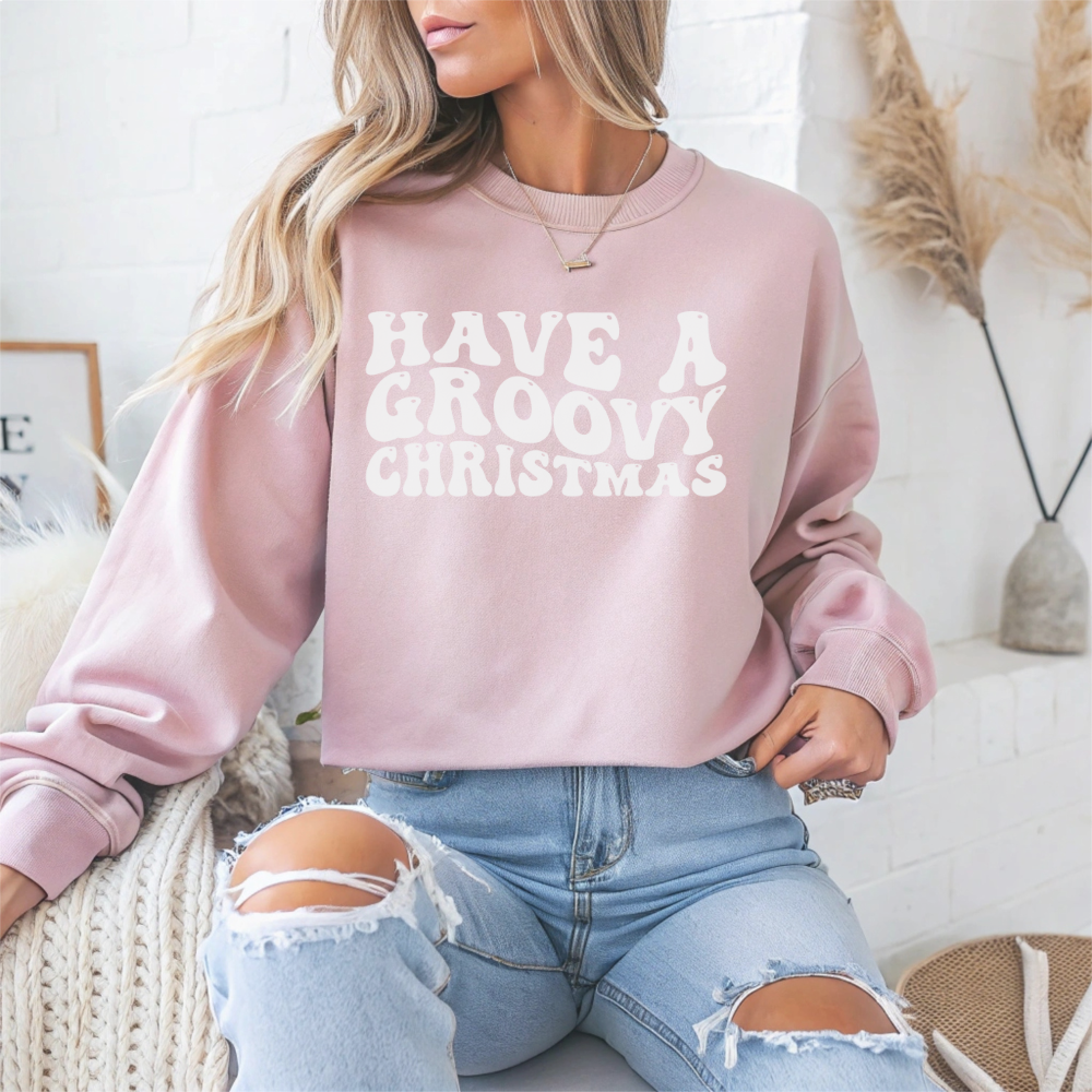 Have A Groovy Christmas Crewneck Sweatshirt