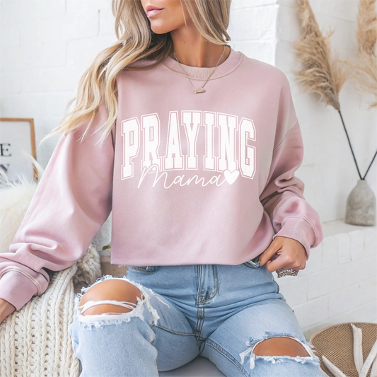 Praying Mama Faith Crewneck Sweatshirt