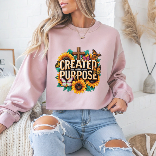 Created Purpose Faith Crewneck Sweatshirt