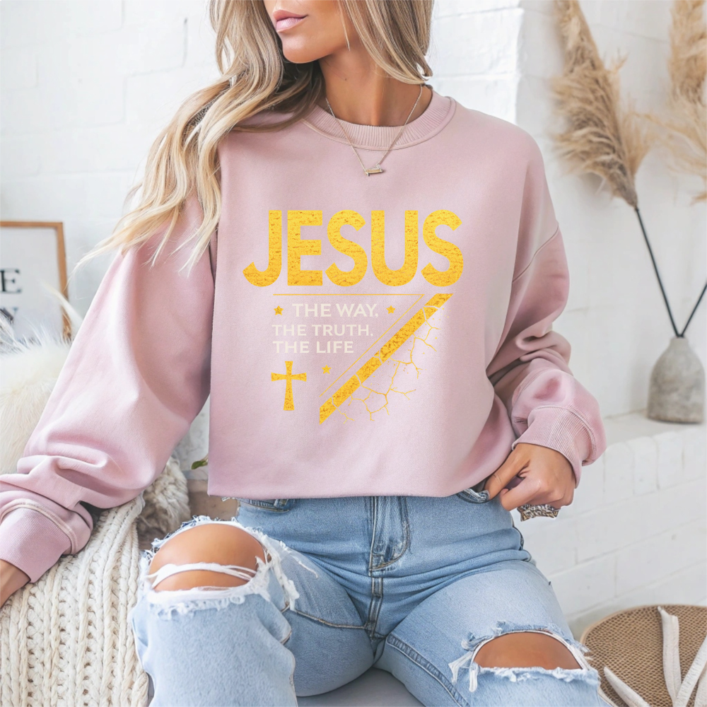 Jesus Inspirational Faith Crewneck Sweatshirt