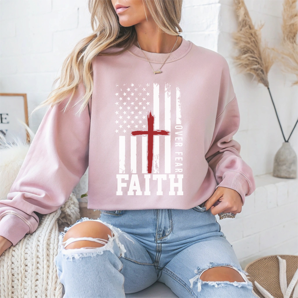 Faith Over Fear Faith Crewneck Sweatshirt
