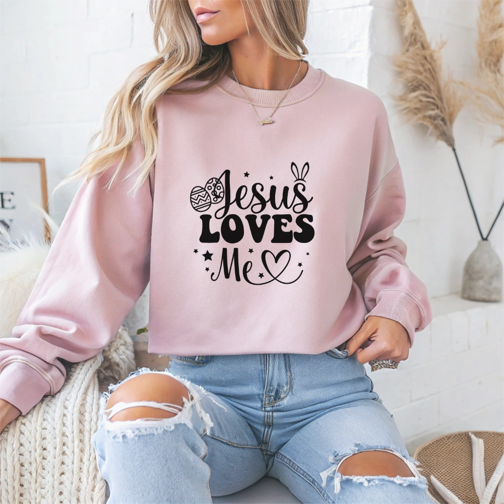 Jesus Loves Me Faith Crewneck Sweatshirt