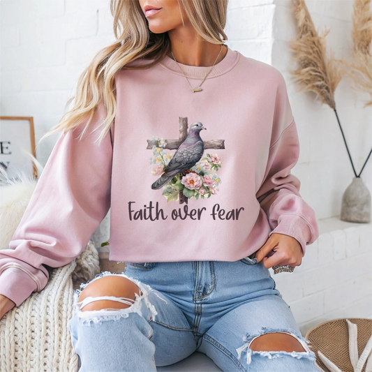 "Faith Over Fear" Faith Crewneck Sweatshirt