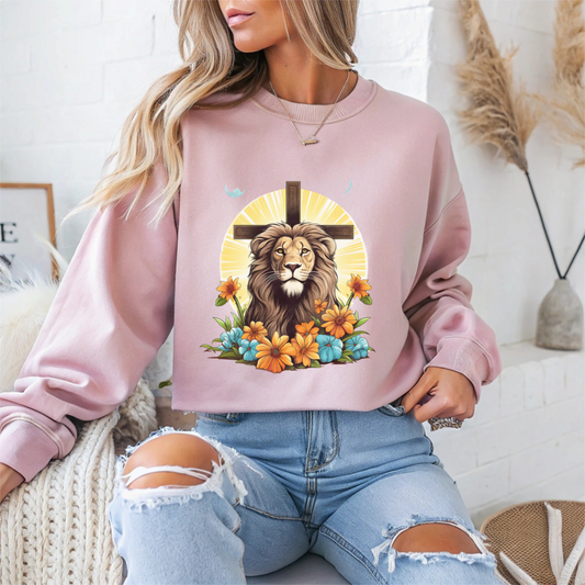 Inspired Lion Faith Crewneck Sweatshirt