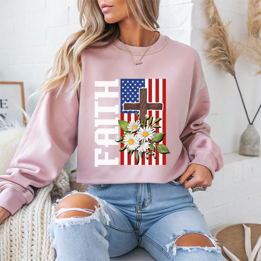 Inspired USA Faith Crewneck Sweatshirt