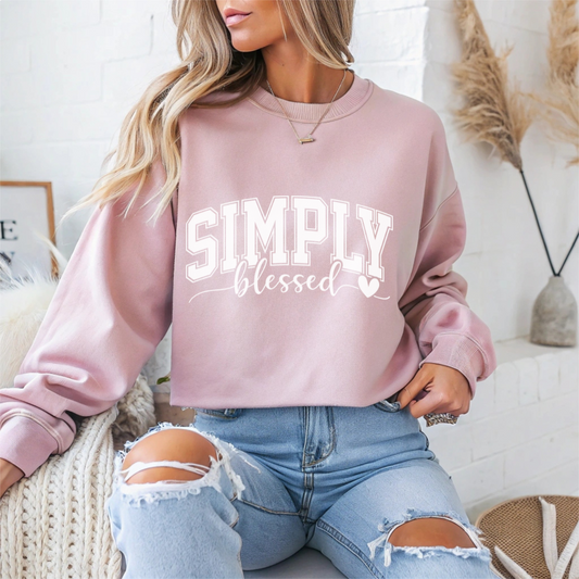 Simply Blessed Faith Crewneck Sweatshirt