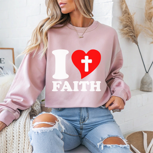 I Love Faith Crewneck Sweatshirt