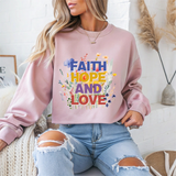 "Faith, Hope And Love" Faith Crewneck Sweatshirt