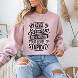 Sarcastic Sarcasm Crewneck Sweatshirt
