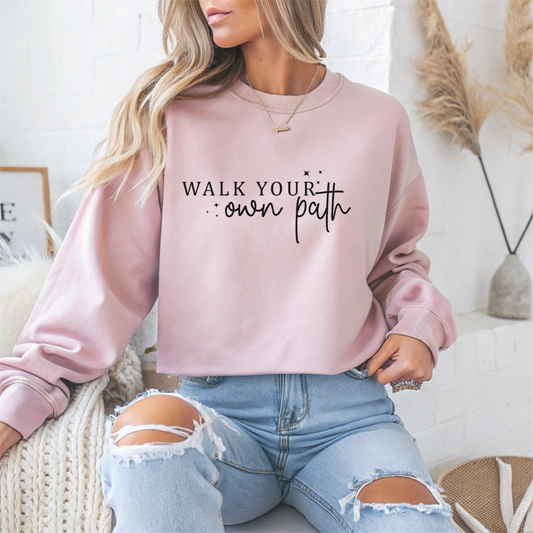 Walk Your Own Path Mental Health Crewneck Sweatshirt
