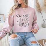 Sweat Is Fat Crying Gym Crewneck Sweatshirt