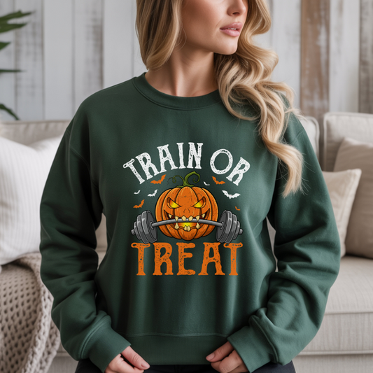 Train or Treat Gym Crewneck Sweatshirt