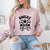 Sweat, Smile, Repeat Gym Crewneck Sweatshirt