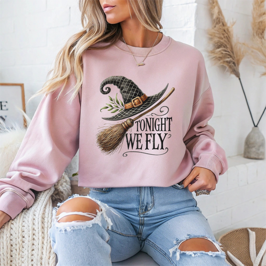 Tonight We Fly Halloween Crewneck Sweatshirt - Samberule