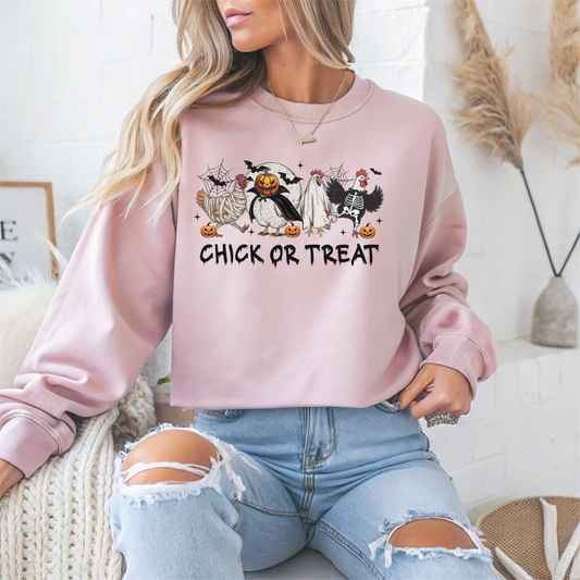 Chick or Treat Halloween Crewneck Sweatshirt - Samberule