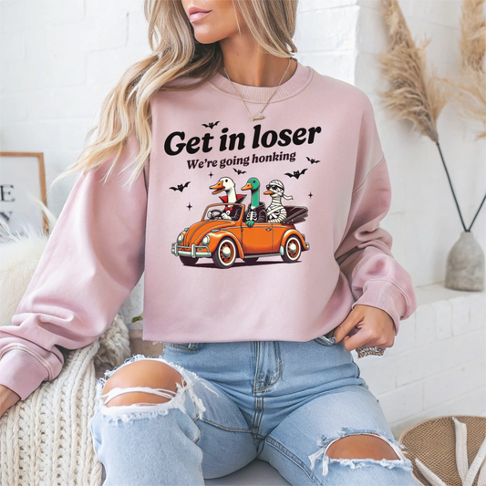 Get in Loser, We're Going Honking Halloween Crewneck Sweatshirt - Samberule