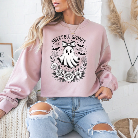 Sweet But Spooky Halloween Crewneck Sweatshirt - Samberule