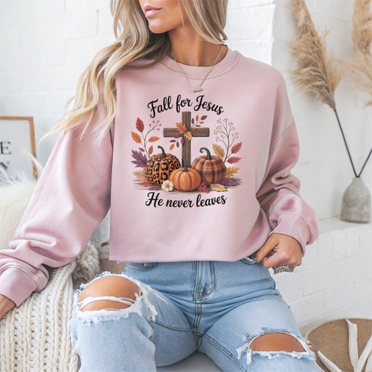 Fall for Jesus Halloween Crewneck Sweatshirt - Samberule