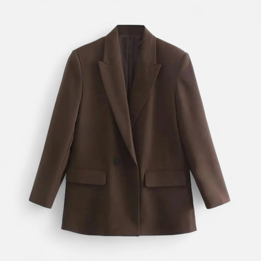 Women’s Double-Breasted Oversized Vintage Blazer - Samberule