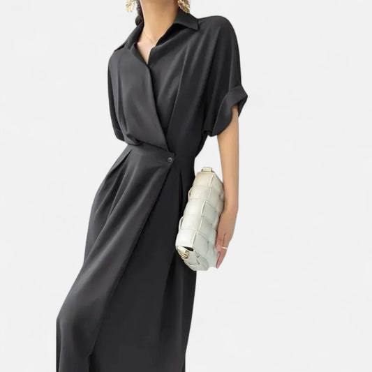 Women’s Long Shirt-Dress in Cotton-Blend - Samberule