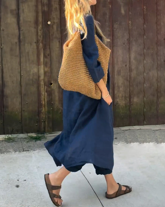 Florence | Women’s Relaxed Long Tunic and Pant Set - Samberule
