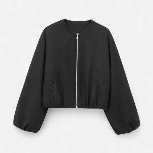 Women’s Retro Round-Neck Autumn/Winter Jacket - Samberule
