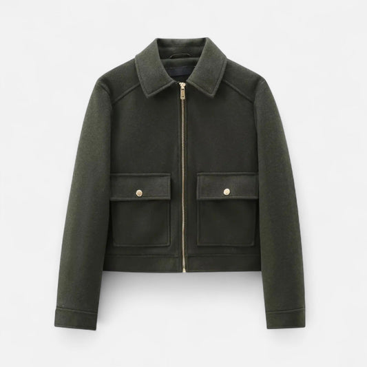 Women’s Zipped Winter Coat with Pockets - Samberule
